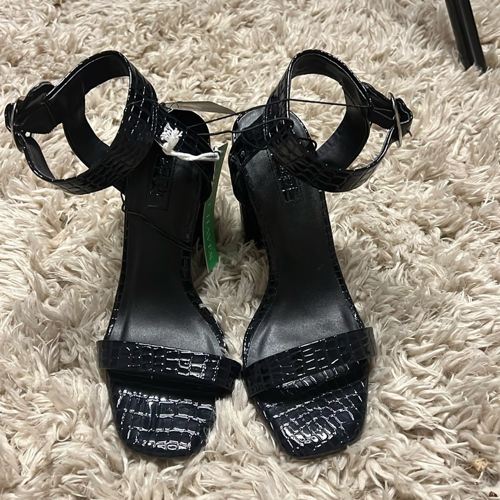 Croc Embossed Heels